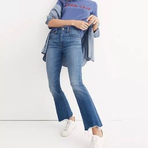 Madewell Destructed-Hem Cali Demi-Boot Jeans